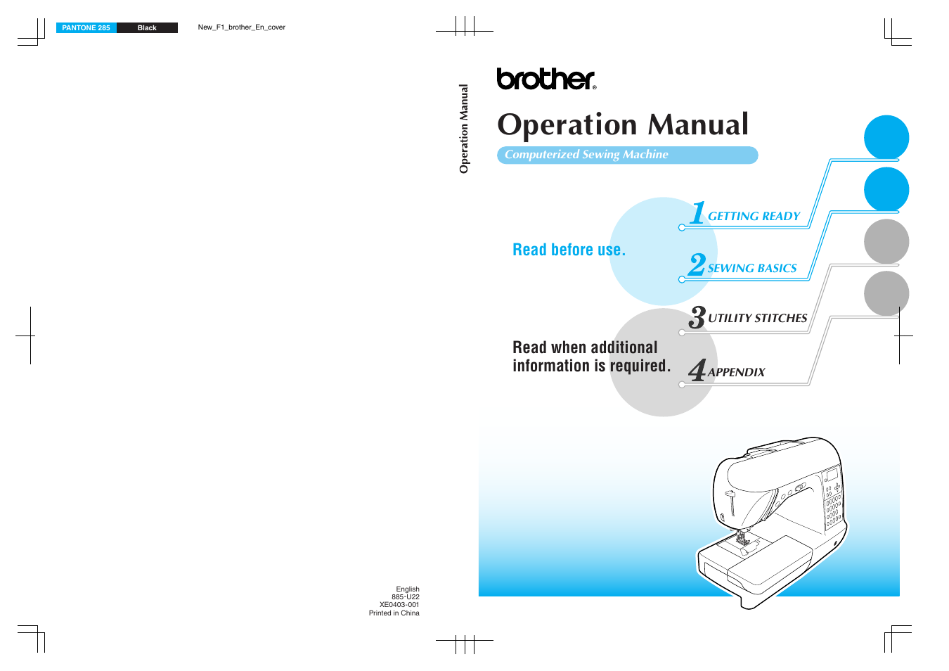 Brother NX-450 User Manual | 155 pages