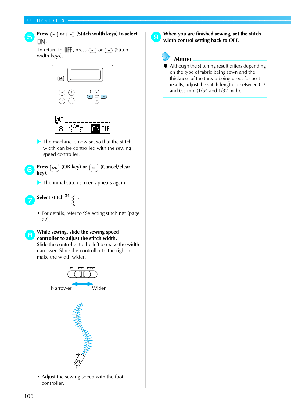 Brother NX-450 User Manual | Page 107 / 155