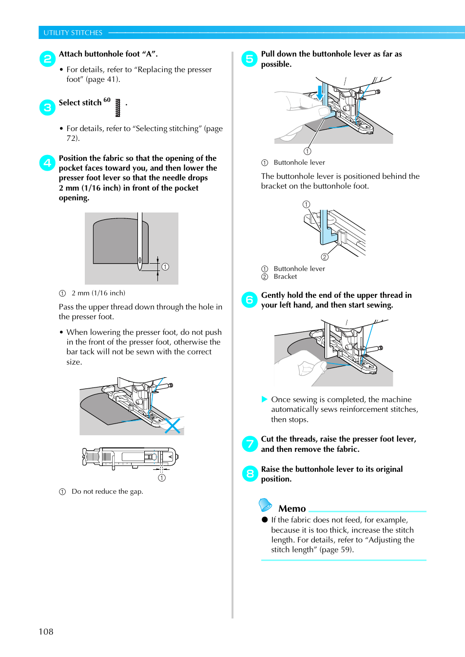 Brother NX-450 User Manual | Page 109 / 155