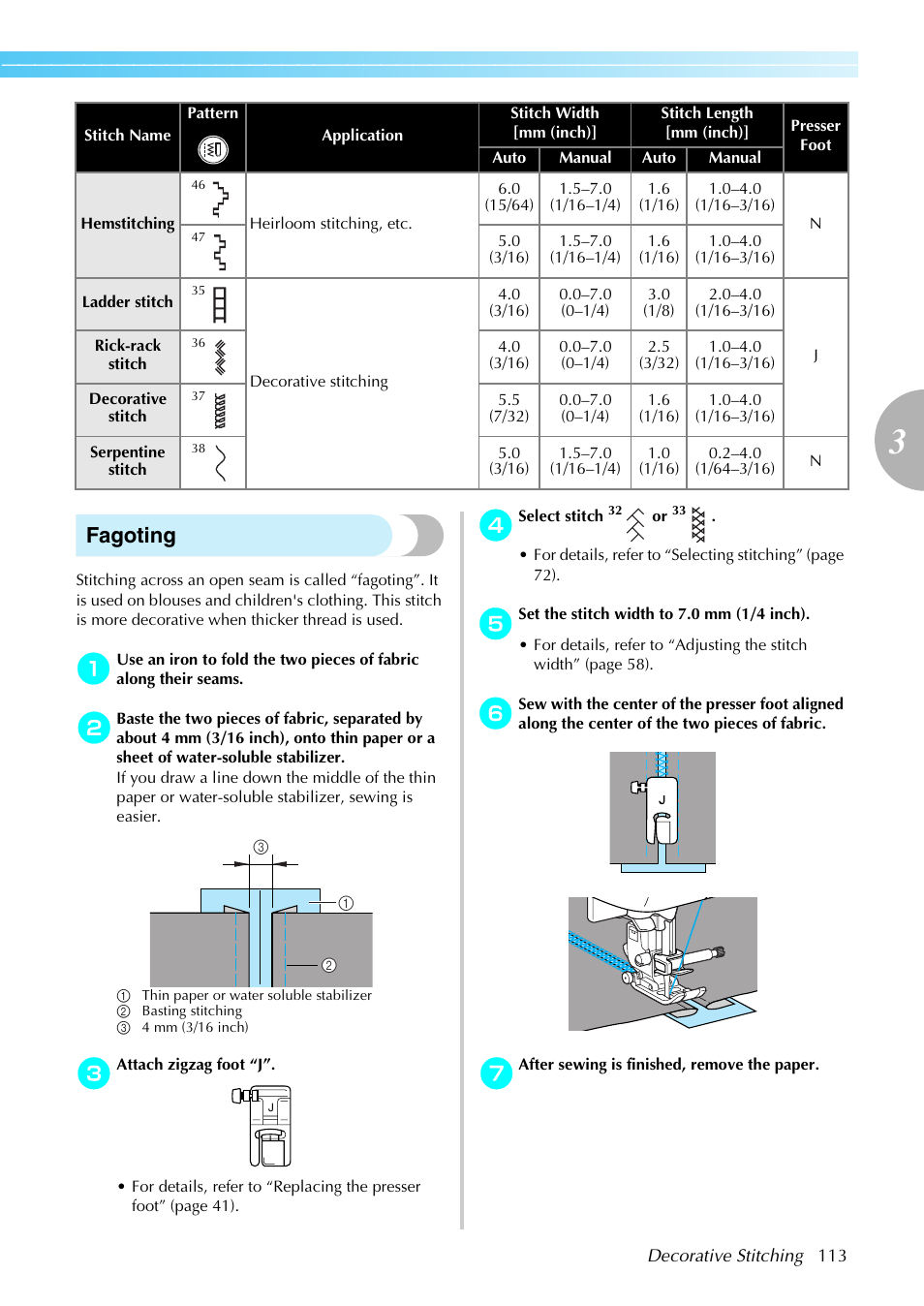 Fagoting | Brother NX-450 User Manual | Page 114 / 155