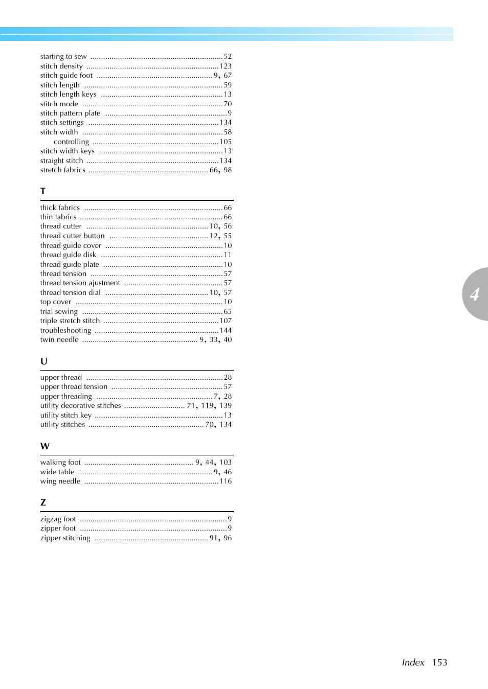Brother NX-450 User Manual | Page 154 / 155