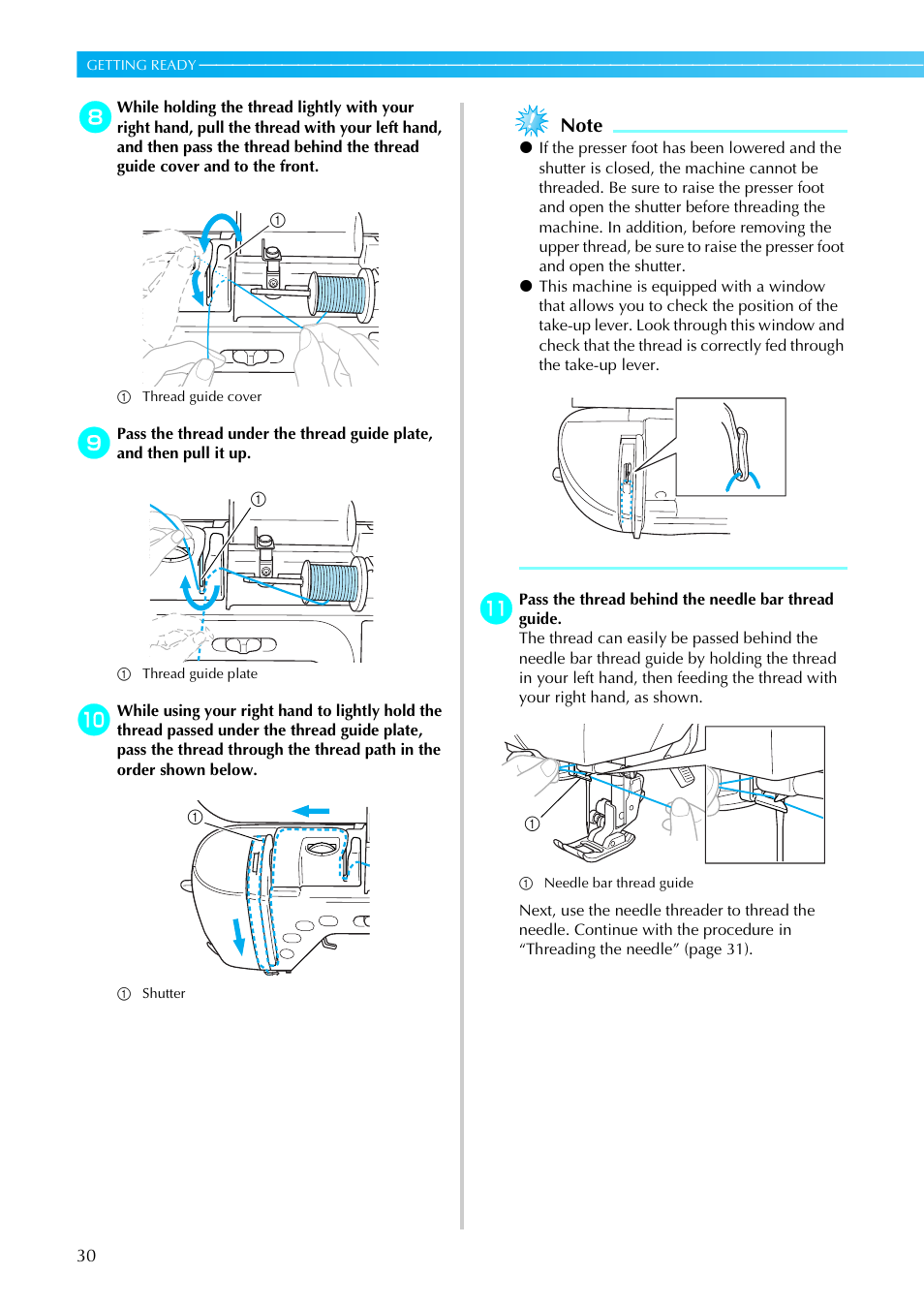 Brother NX-450 User Manual | Page 31 / 155