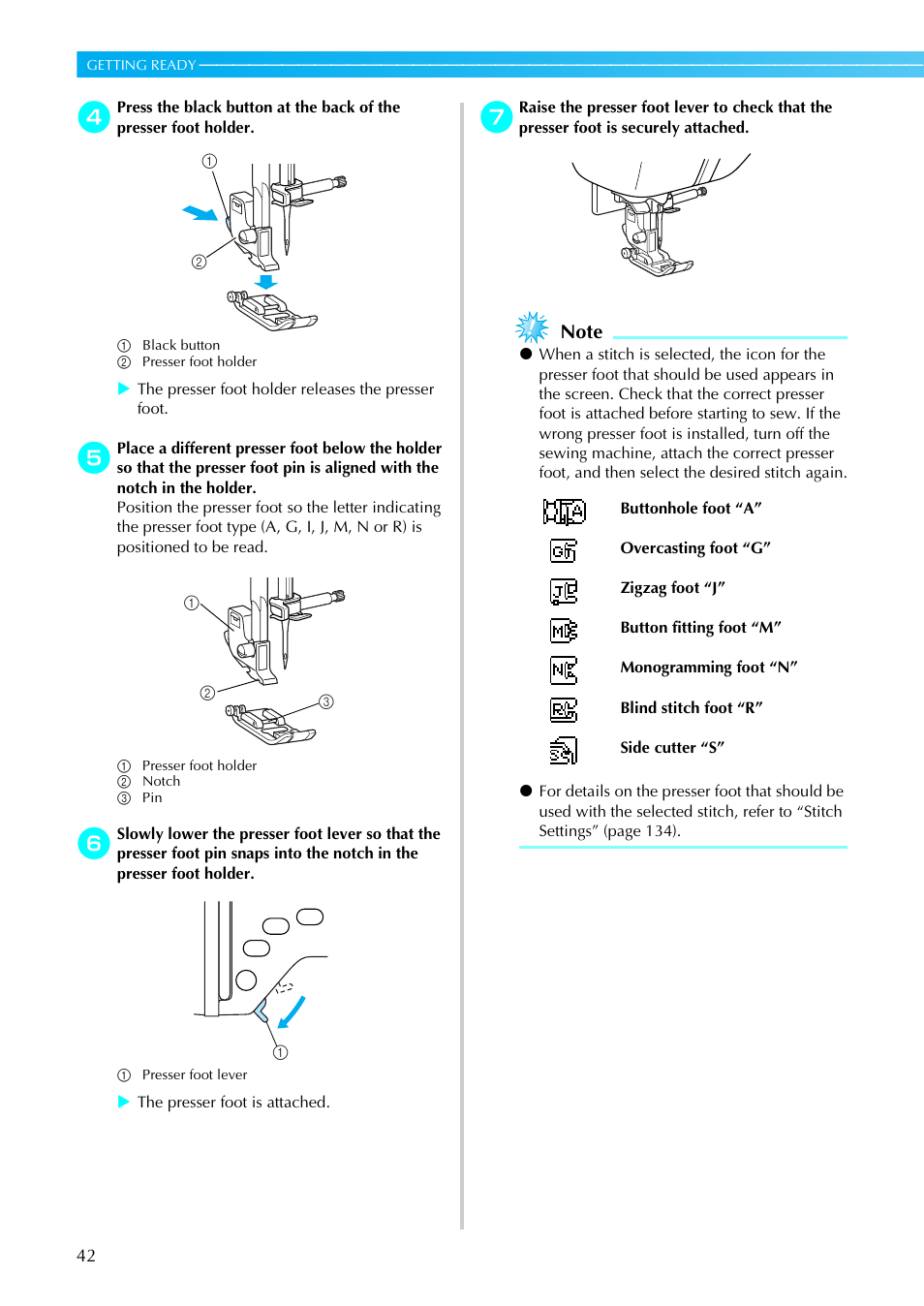 Brother NX-450 User Manual | Page 43 / 155
