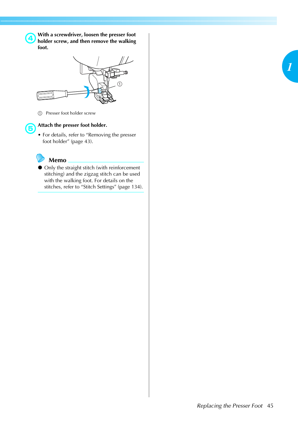 Brother NX-450 User Manual | Page 46 / 155