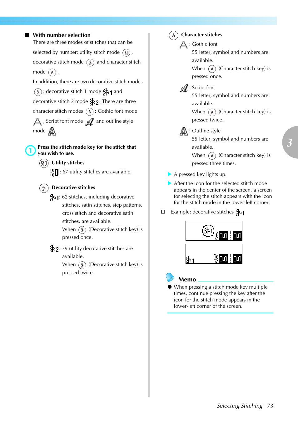 Brother NX-450 User Manual | Page 74 / 155