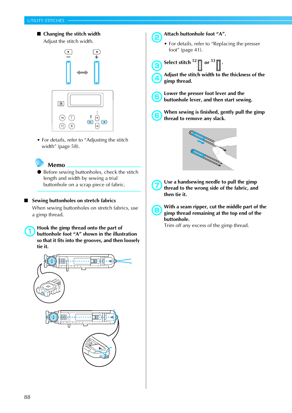 Brother NX-450 User Manual | Page 89 / 155