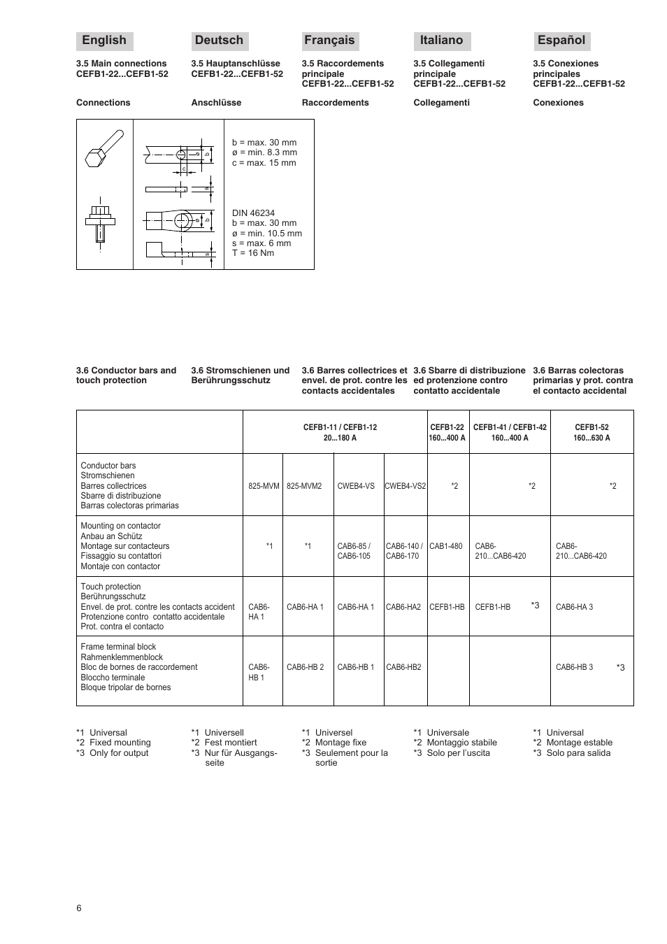 English deutsch français italiano español | Rockwell Automation 193-EIMD Electronic Motor Protection Relay User Manual | Page 6 / 16