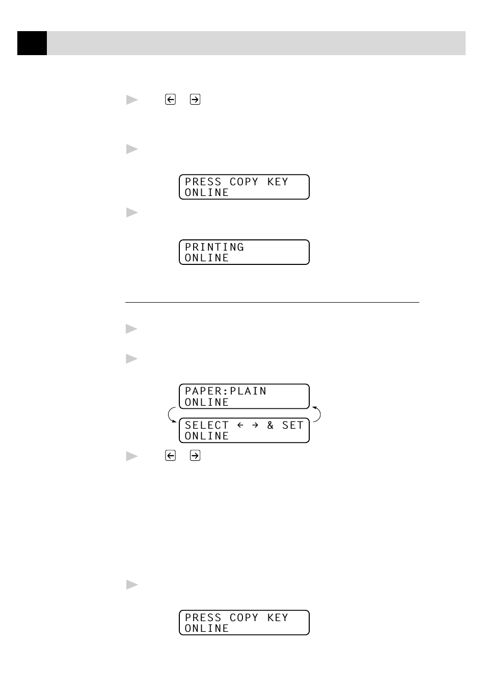 Using the paper type key | Brother MFC-730 User Manual | Page 136 / 218