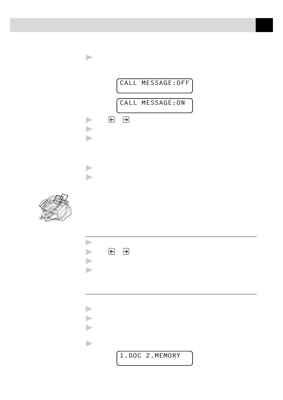 Print sample call back message, Delayed transmission (timer) | Brother MFC-730 User Manual | Page 79 / 218