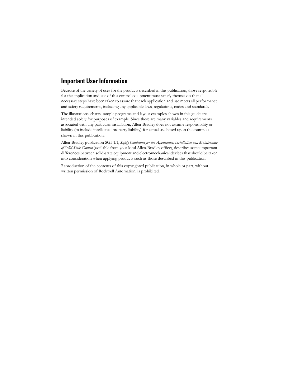 Important user information | Rockwell Automation 855T DeviceNet Stack Light User Manual User Manual | Page 2 / 72