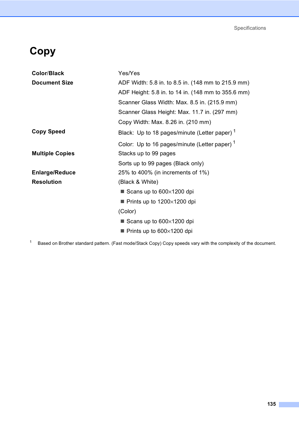 Copy | Brother FAX-2480C User Manual | Page 151 / 164