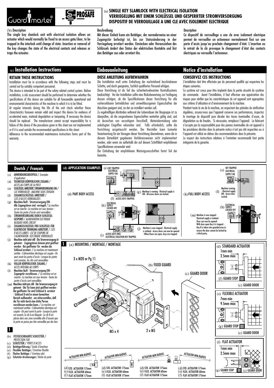 Rockwell Automation 440T Single Key Slamlock with Electrical Isolation User Manual | 4 pages