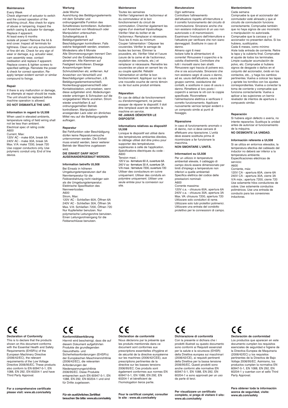 Rockwell Automation 440P Imp Safety Limit Switch Installation Instructions User Manual | Page 3 / 4