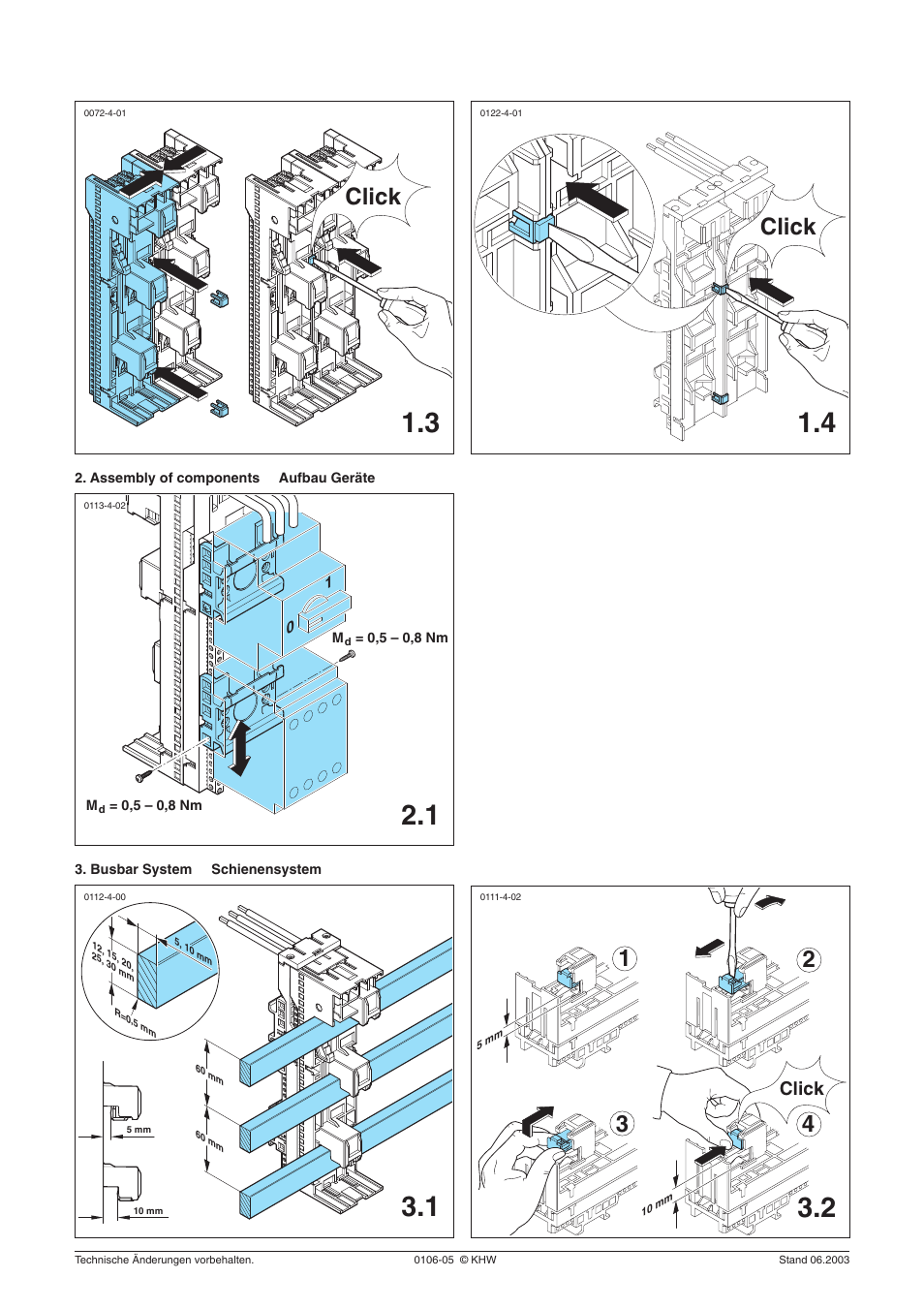 Click | Rockwell Automation 141A Iso Busbar Modules User Manual | Page 2 / 4