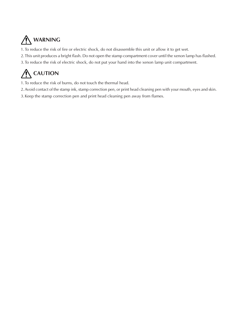Warning, Caution | Brother SC-2000 User Manual | Page 2 / 64