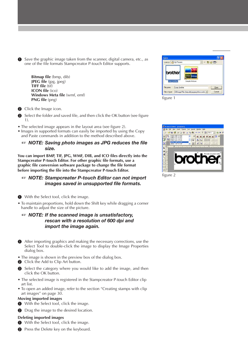 Advanced steps, Desigining a stamp (stampcreator p-touch editor) | Brother SC-2000 User Manual | Page 33 / 64