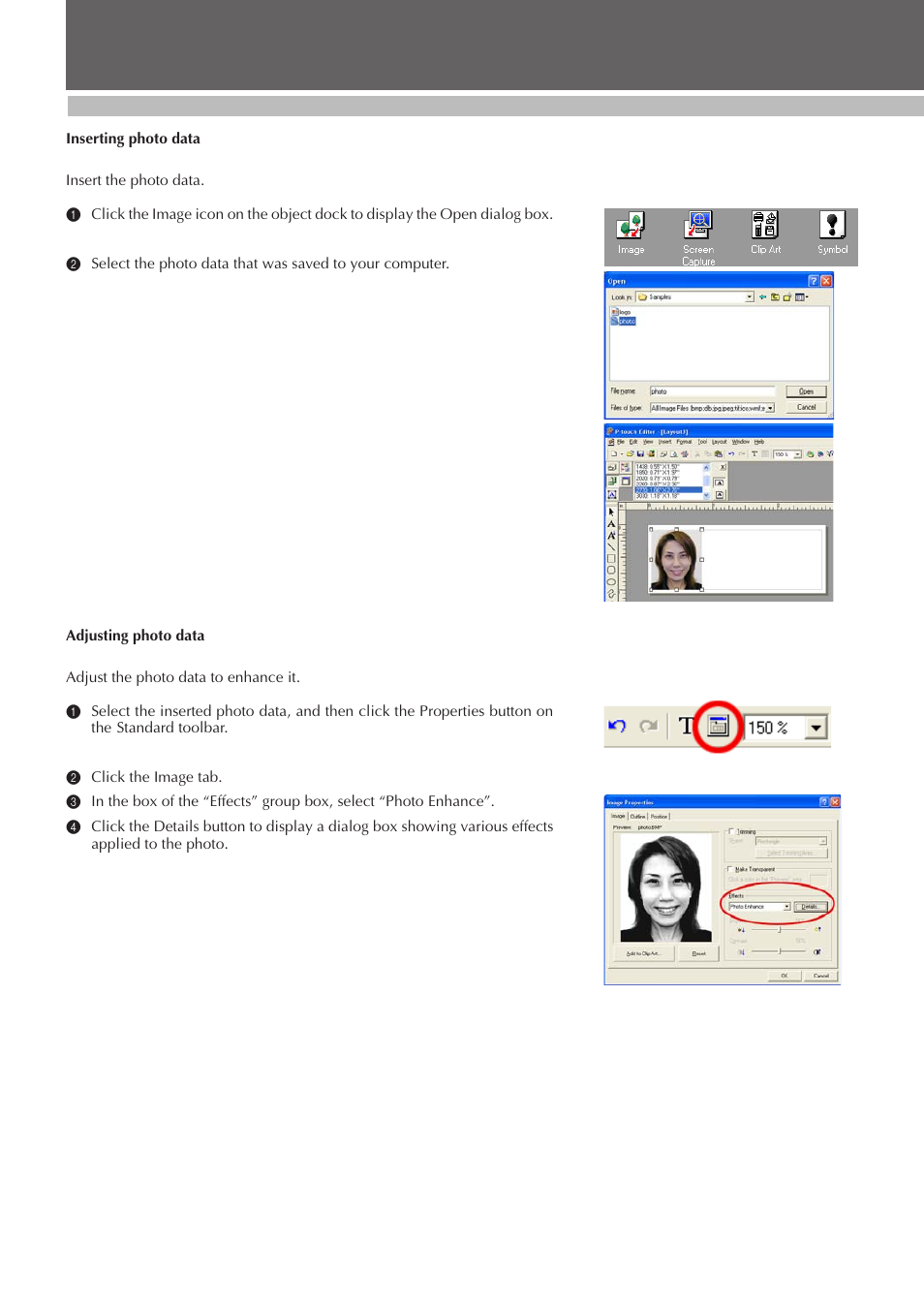 Desigining a stamp (stampcreator p-touch editor) | Brother SC-2000 User Manual | Page 35 / 64