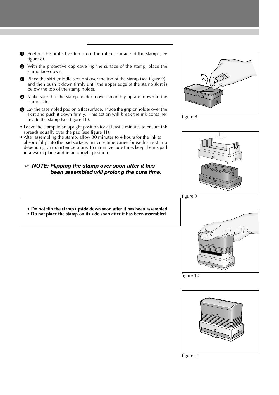 Assembling the stamp, Making a stamp | Brother SC-2000 User Manual | Page 48 / 64