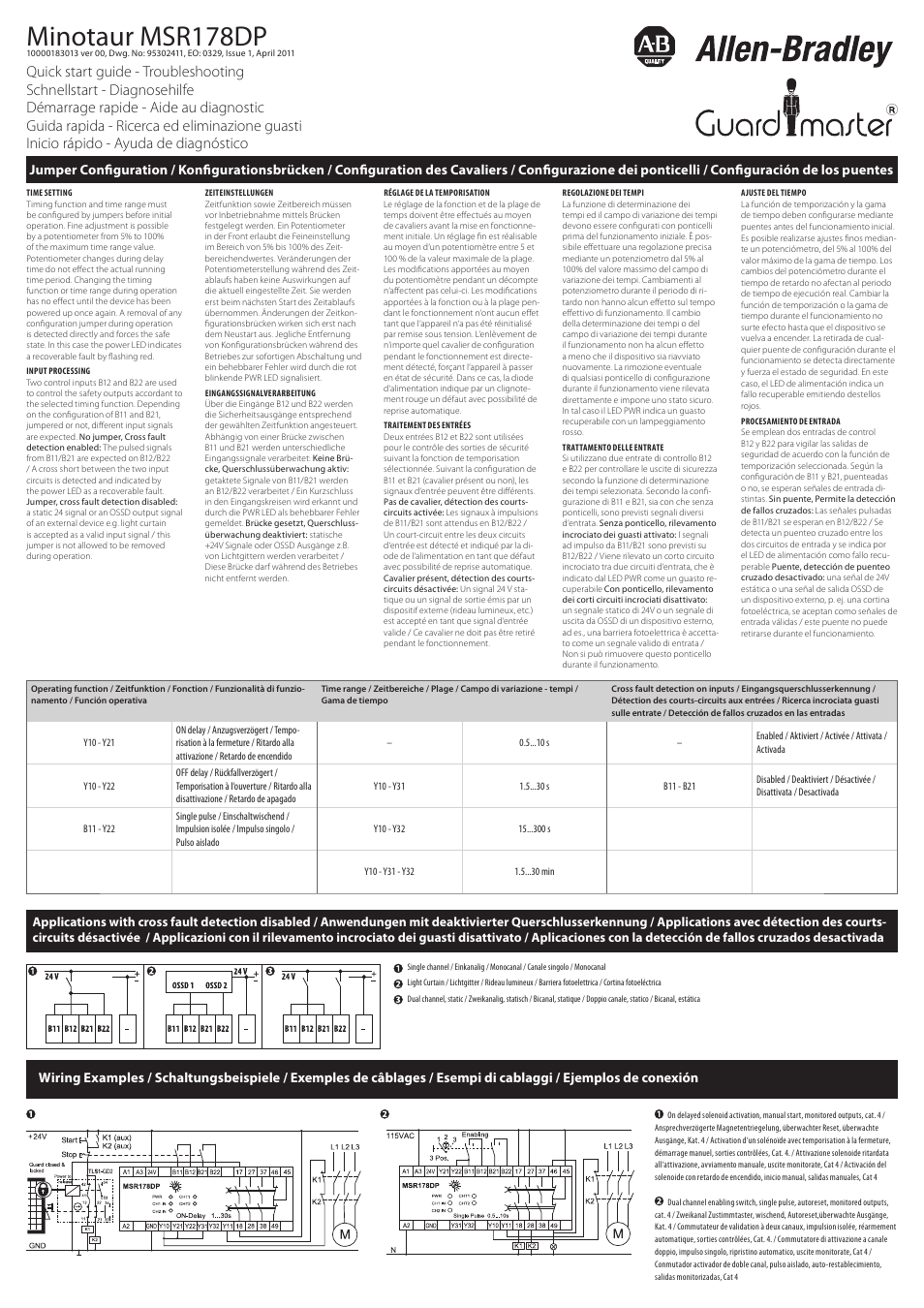 Rockwell Automation 440R MSR178DP - Quick start guide - Troubleshooting User Manual | 2 pages