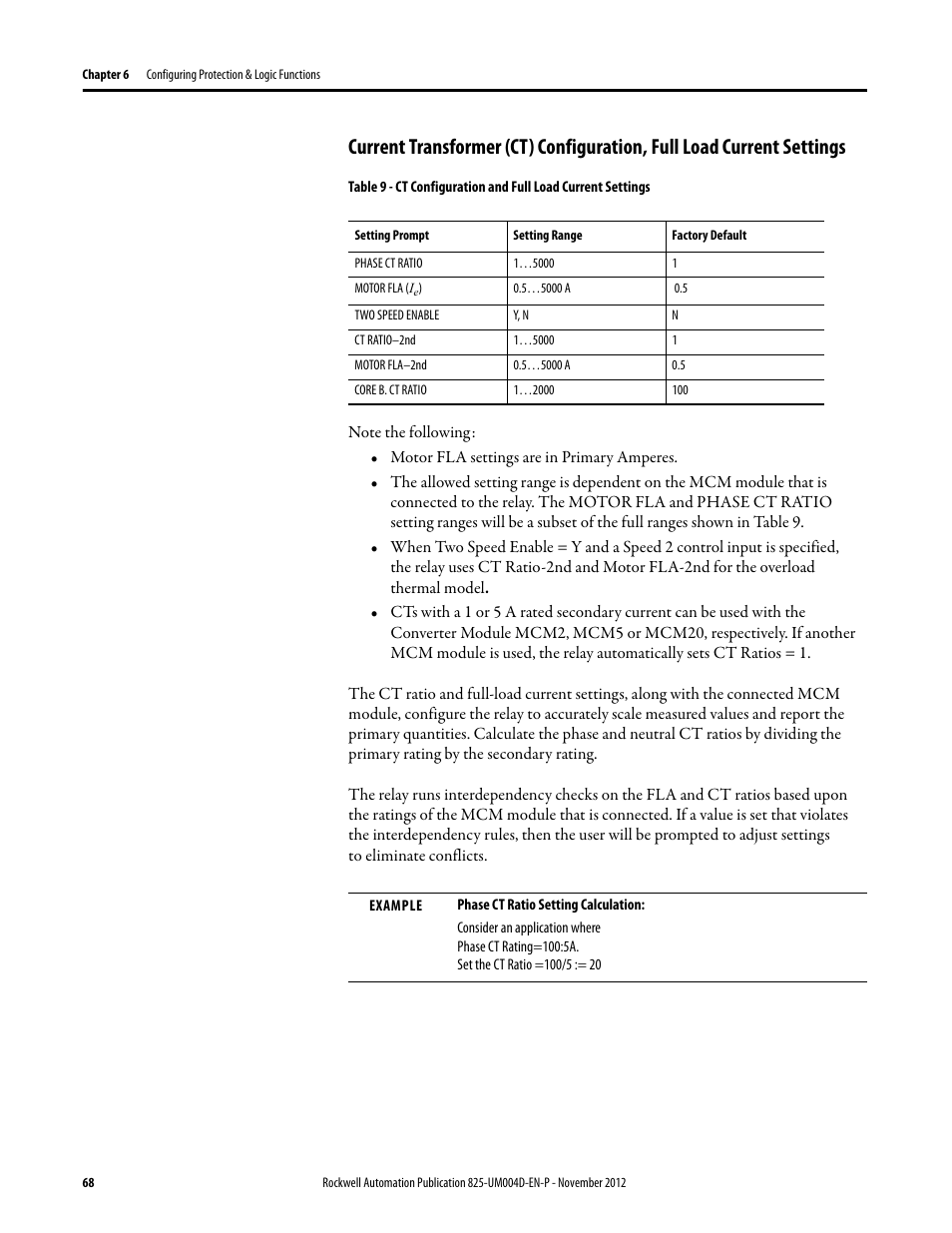 Rockwell Automation 825-P Modular Protection System for Motors User Manual User Manual | Page 68 / 266