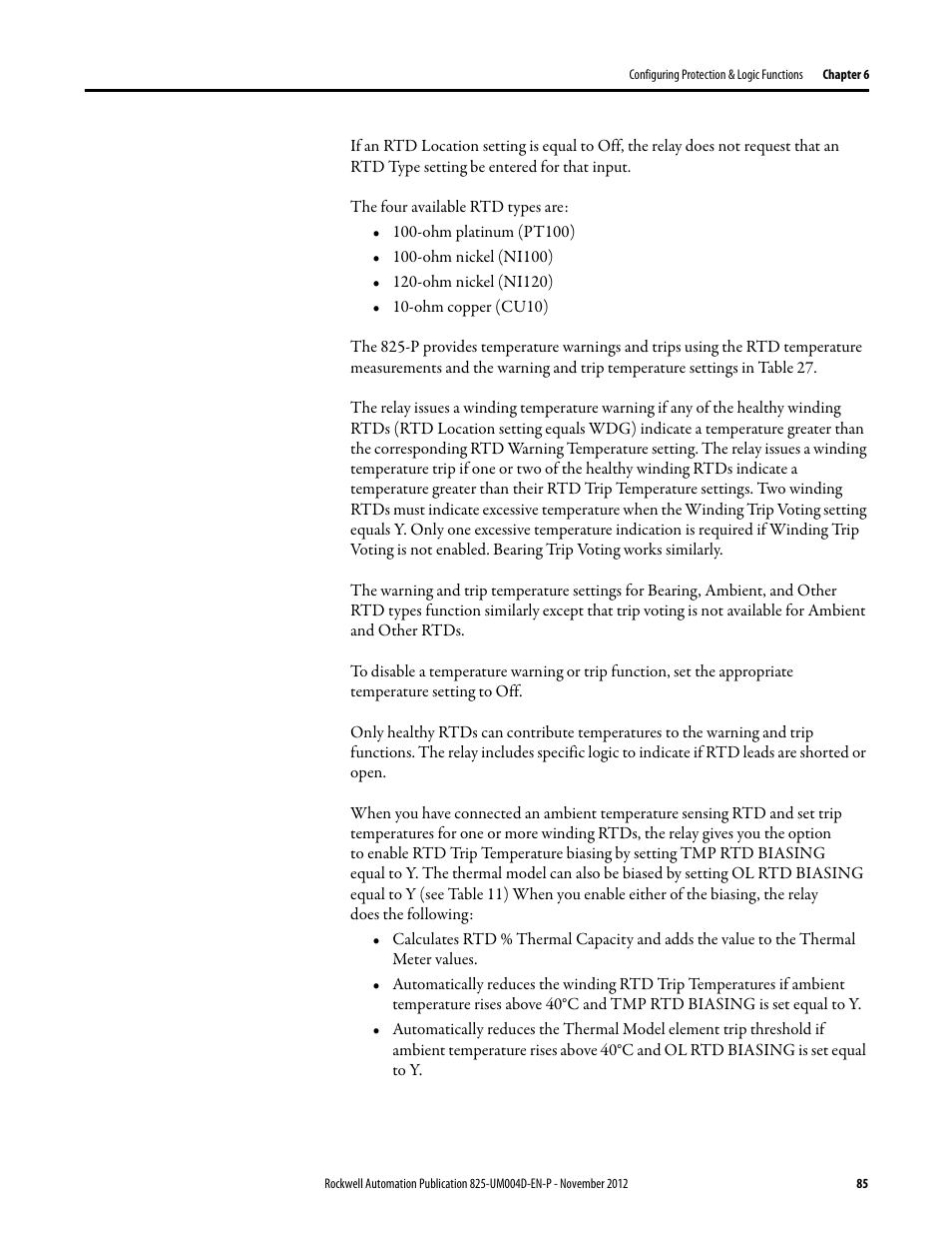 Rockwell Automation 825-P Modular Protection System for Motors User Manual User Manual | Page 85 / 266