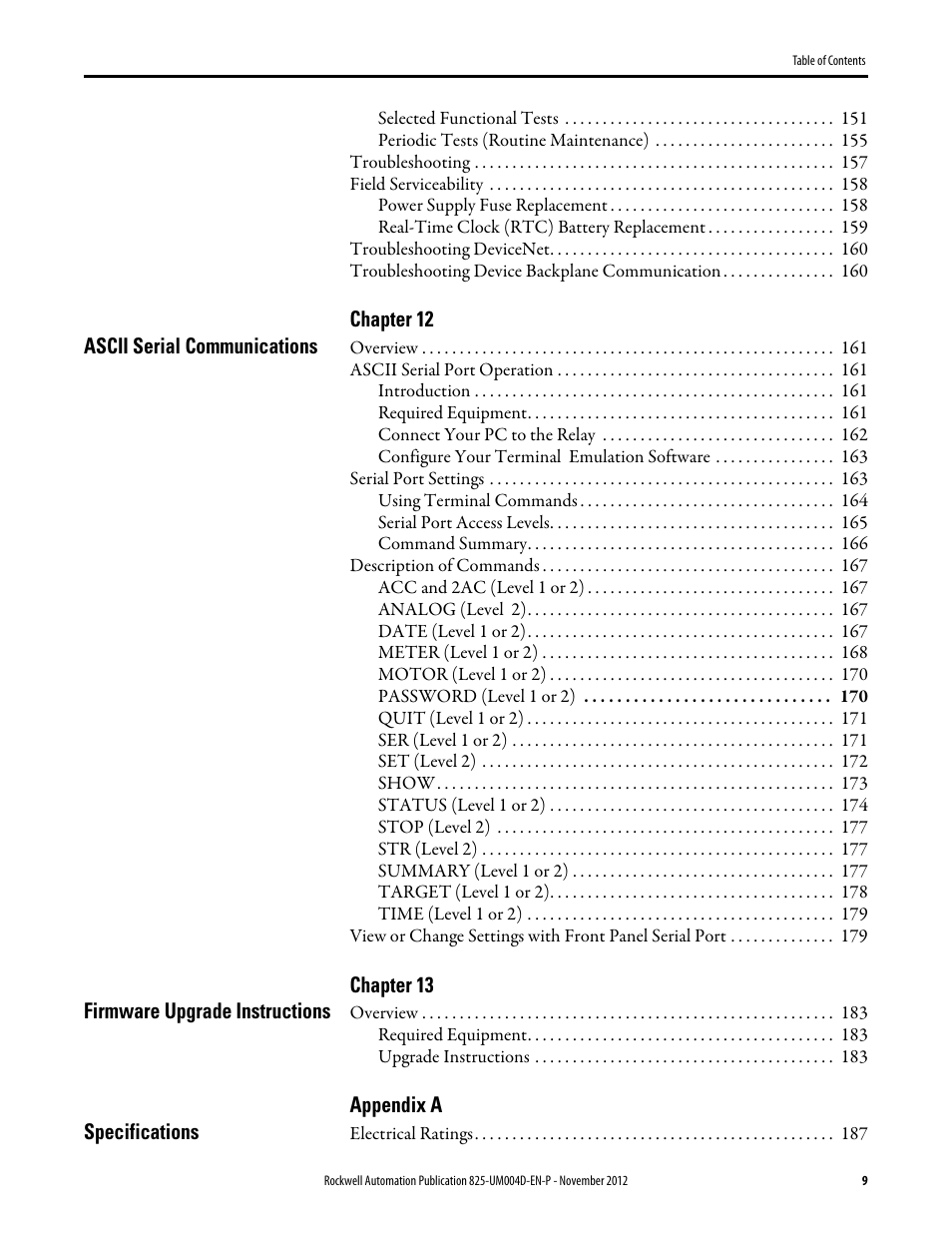 Rockwell Automation 825-P Modular Protection System for Motors User Manual User Manual | Page 9 / 266
