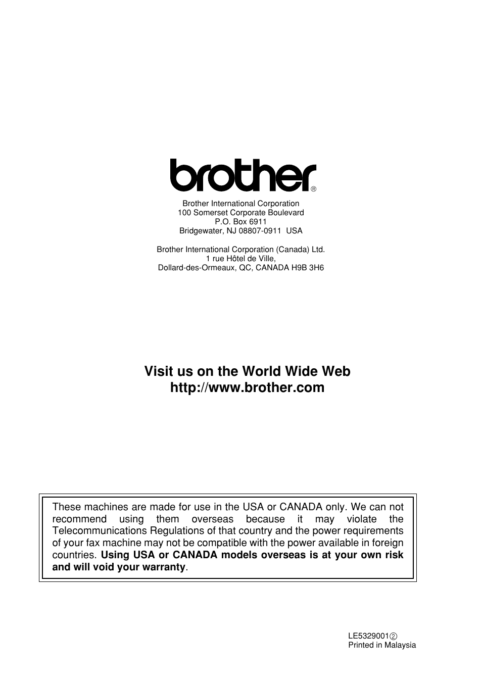 Brother Fax-885MC User Manual | Page 108 / 108