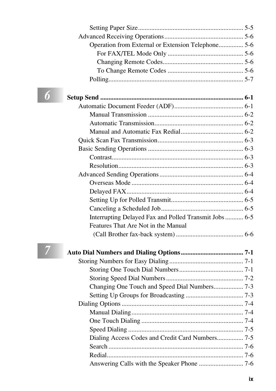 Brother Fax-885MC User Manual | Page 11 / 108