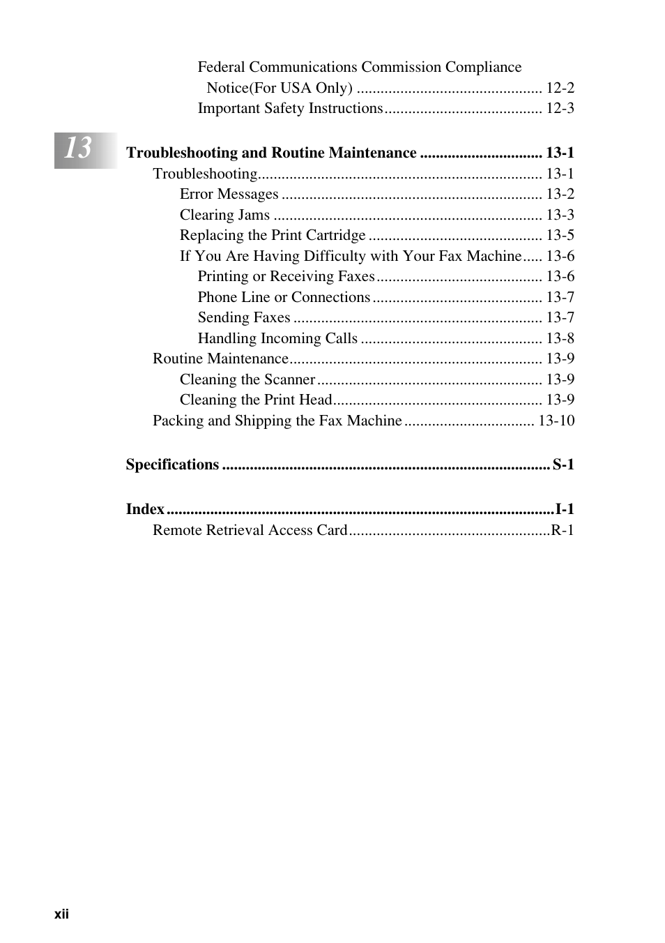 Brother Fax-885MC User Manual | Page 14 / 108