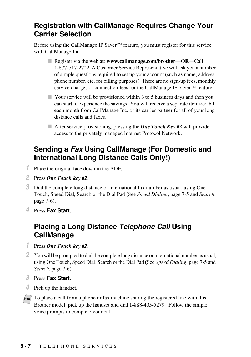 Brother Fax-885MC User Manual | Page 68 / 108