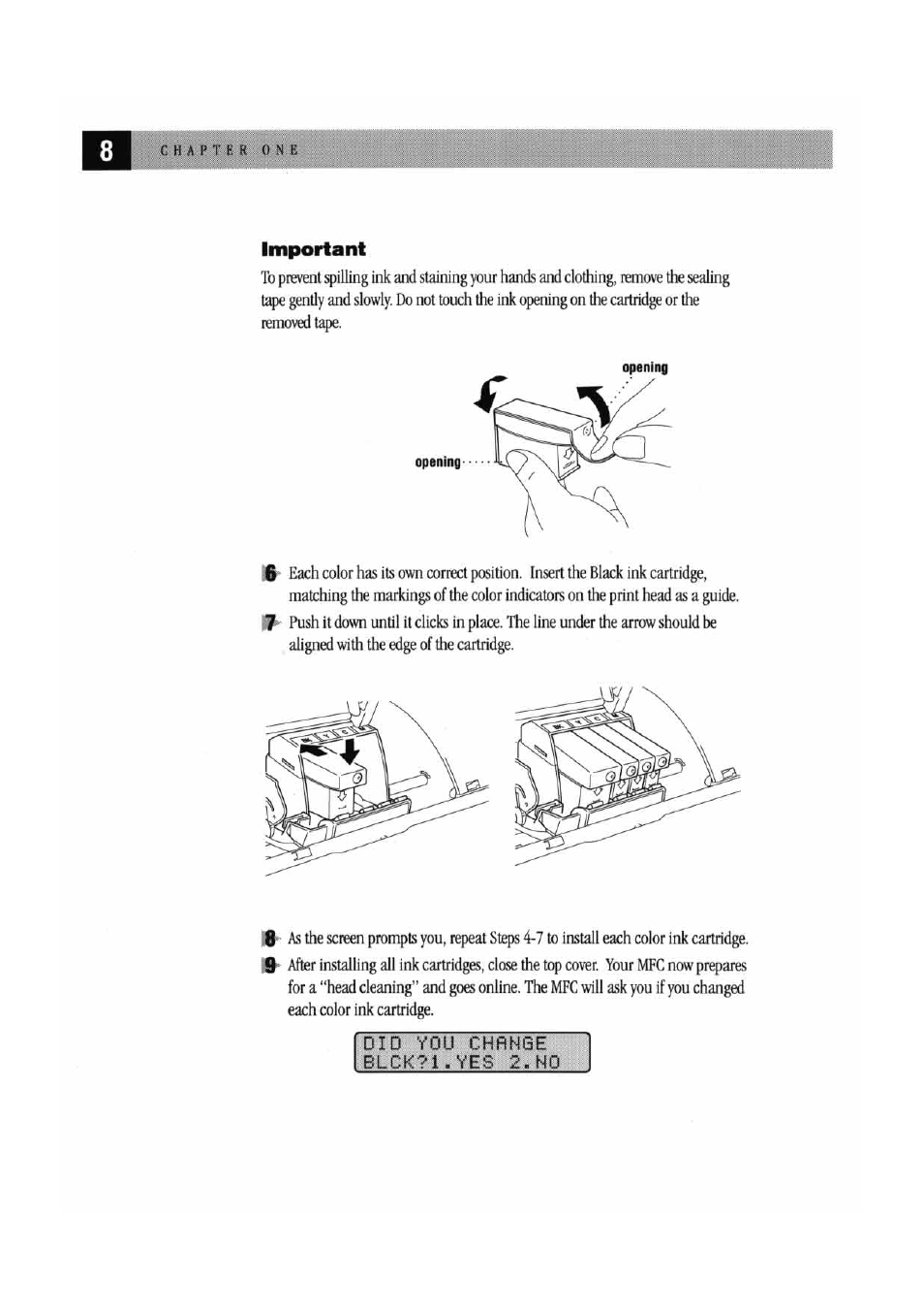Important | Brother MFC 7000FC User Manual | Page 12 / 45