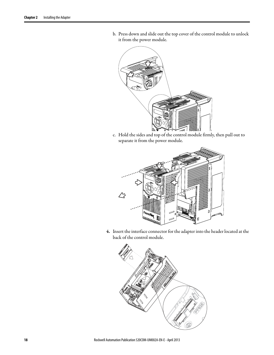 Rockwell Automation 25-COMM-D PowerFlex 525 DeviceNet Adapter User Manual | Page 18 / 140