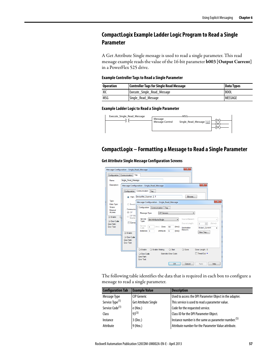 Rockwell Automation 25-COMM-D PowerFlex 525 DeviceNet Adapter User Manual | Page 57 / 140