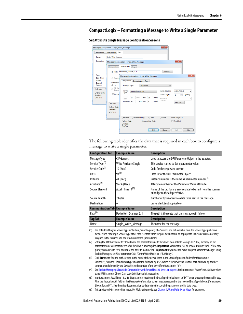 Rockwell Automation 25-COMM-D PowerFlex 525 DeviceNet Adapter User Manual | Page 59 / 140