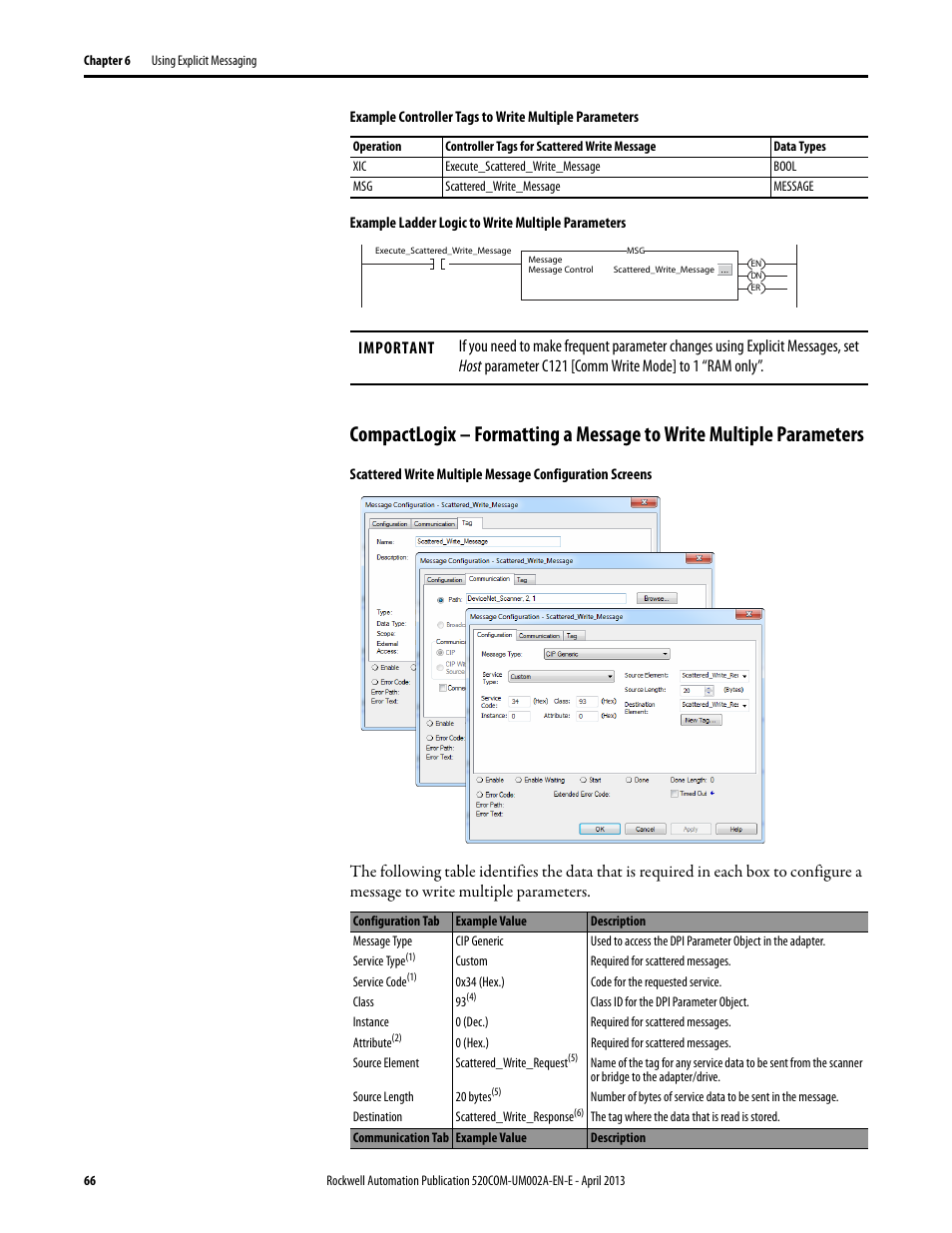 Rockwell Automation 25-COMM-D PowerFlex 525 DeviceNet Adapter User Manual | Page 66 / 140