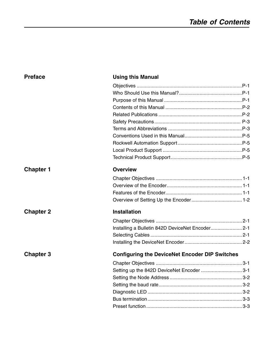 Rockwell Automation 842D-60131331BXA DeviceNet Encoder User Manual User Manual | Page 3 / 58