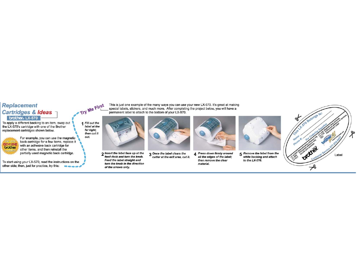 Try me first | Brother LX-570 User Manual | Page 5 / 9