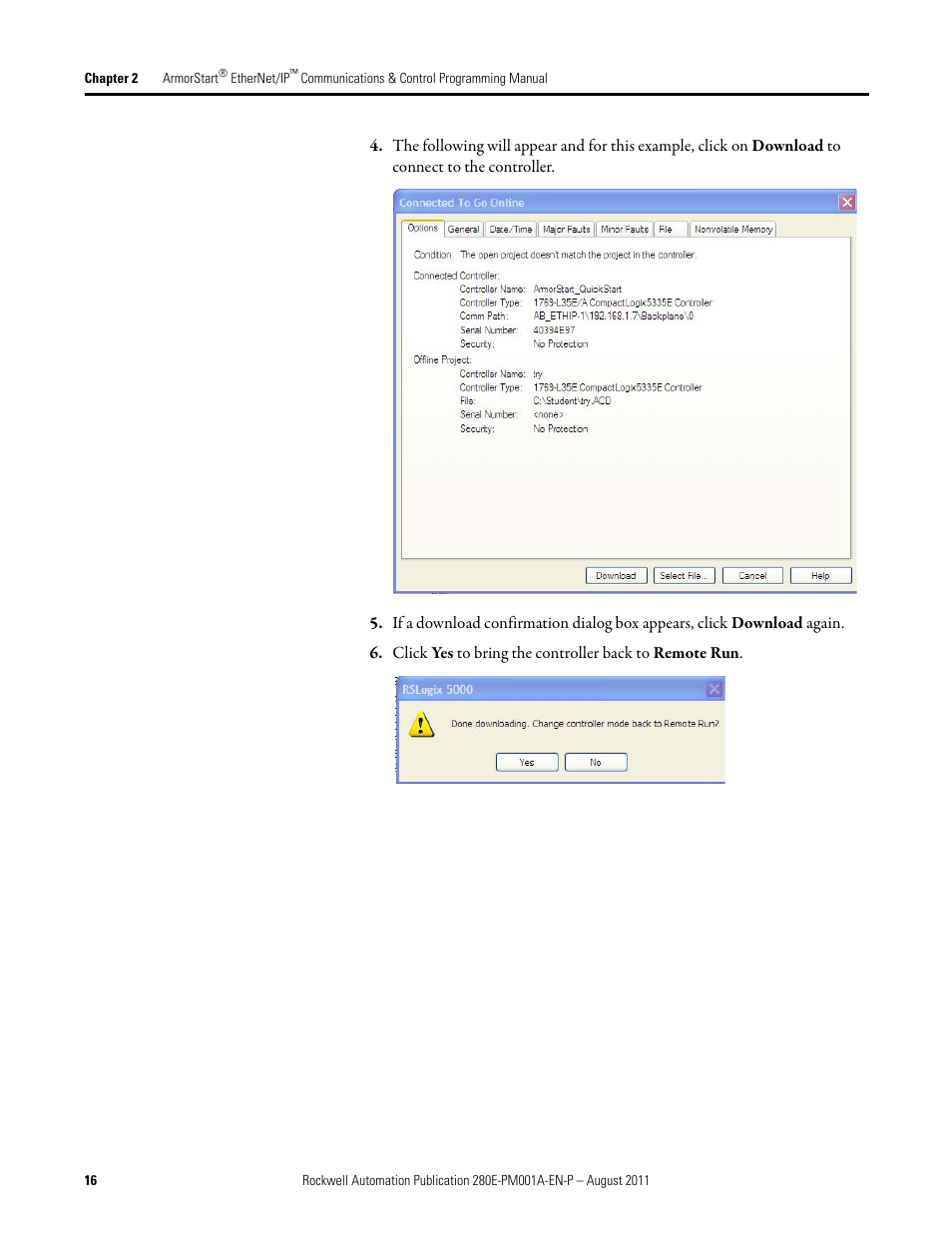 Rockwell Automation 284E ArmorStart EtherNet IP Communications and Control Programming Manual User Manual | Page 16 / 90