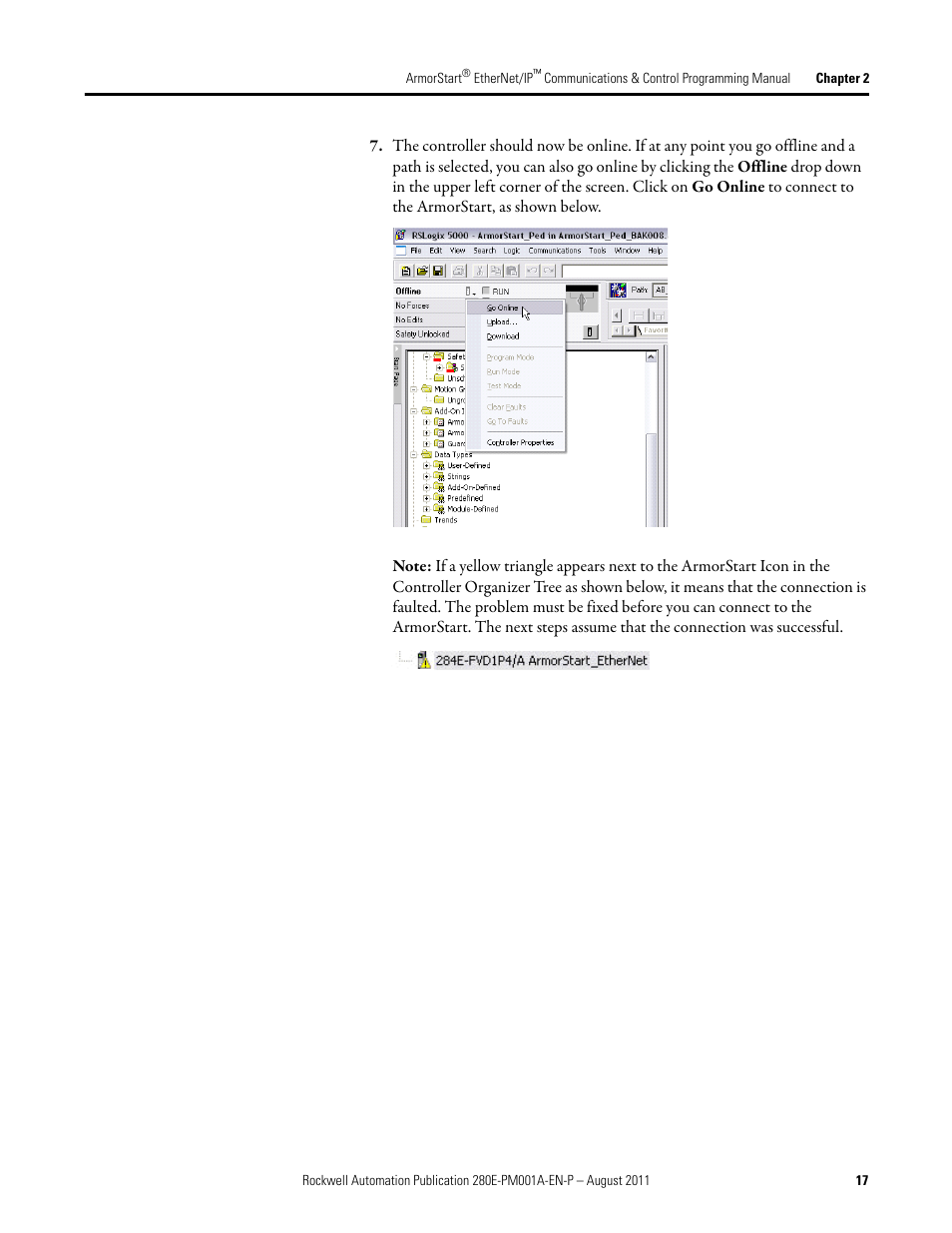 Rockwell Automation 284E ArmorStart EtherNet IP Communications and Control Programming Manual User Manual | Page 17 / 90