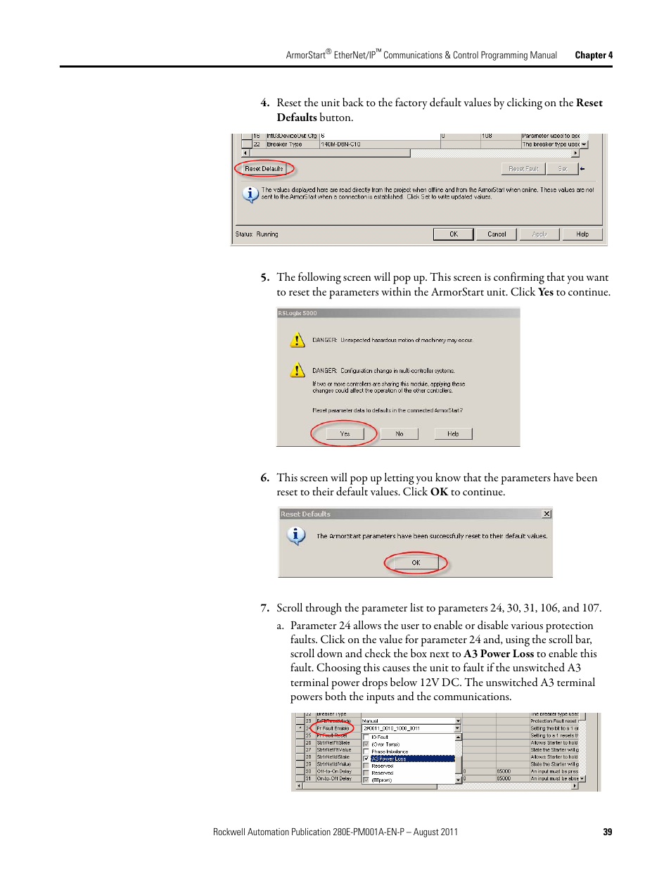 Rockwell Automation 284E ArmorStart EtherNet IP Communications and Control Programming Manual User Manual | Page 39 / 90