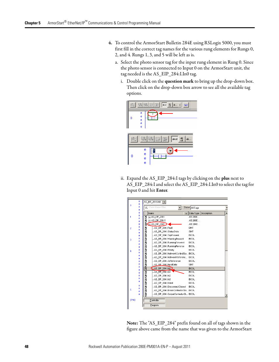 Rockwell Automation 284E ArmorStart EtherNet IP Communications and Control Programming Manual User Manual | Page 48 / 90