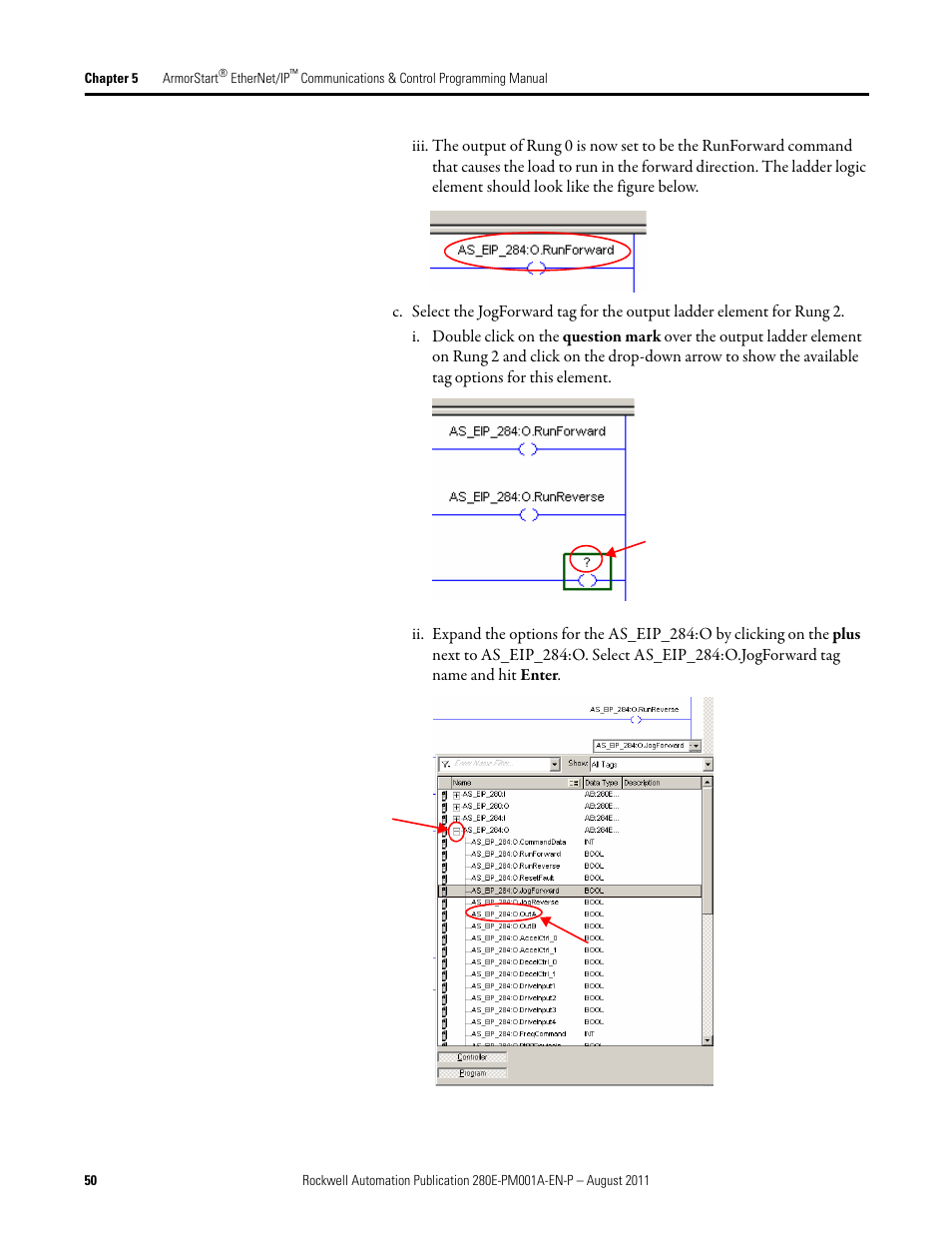 Rockwell Automation 284E ArmorStart EtherNet IP Communications and Control Programming Manual User Manual | Page 50 / 90
