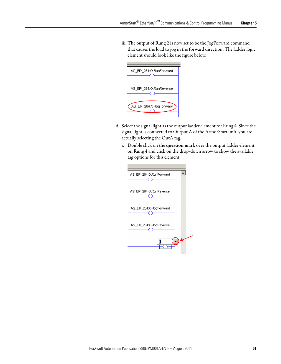 Rockwell Automation 284E ArmorStart EtherNet IP Communications and Control Programming Manual User Manual | Page 51 / 90