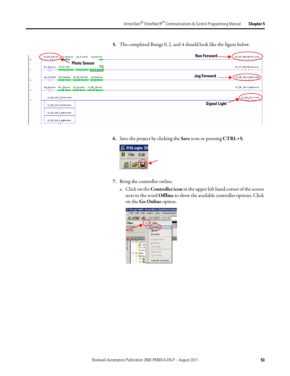 Rockwell Automation 284E ArmorStart EtherNet IP Communications and Control Programming Manual User Manual | Page 53 / 90