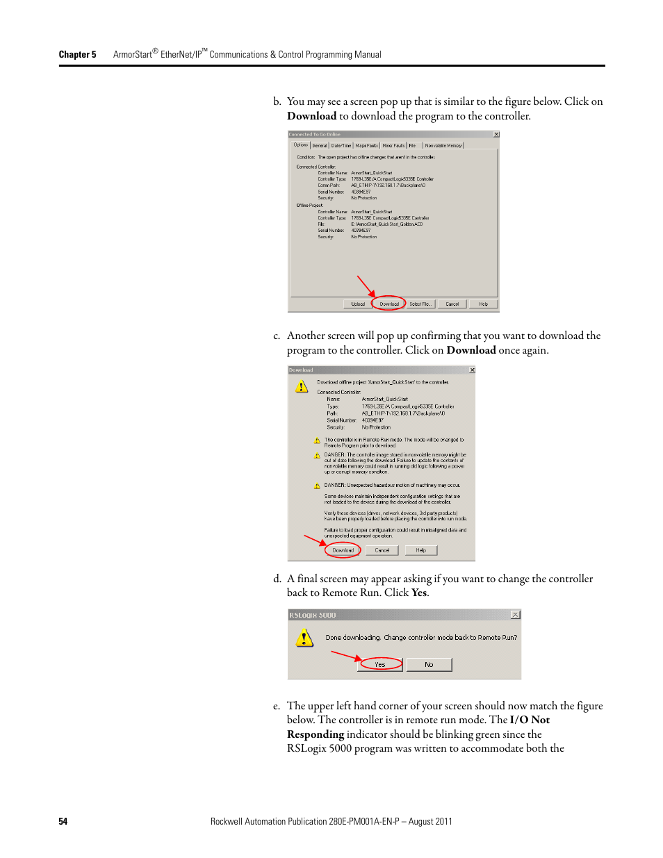 Rockwell Automation 284E ArmorStart EtherNet IP Communications and Control Programming Manual User Manual | Page 54 / 90