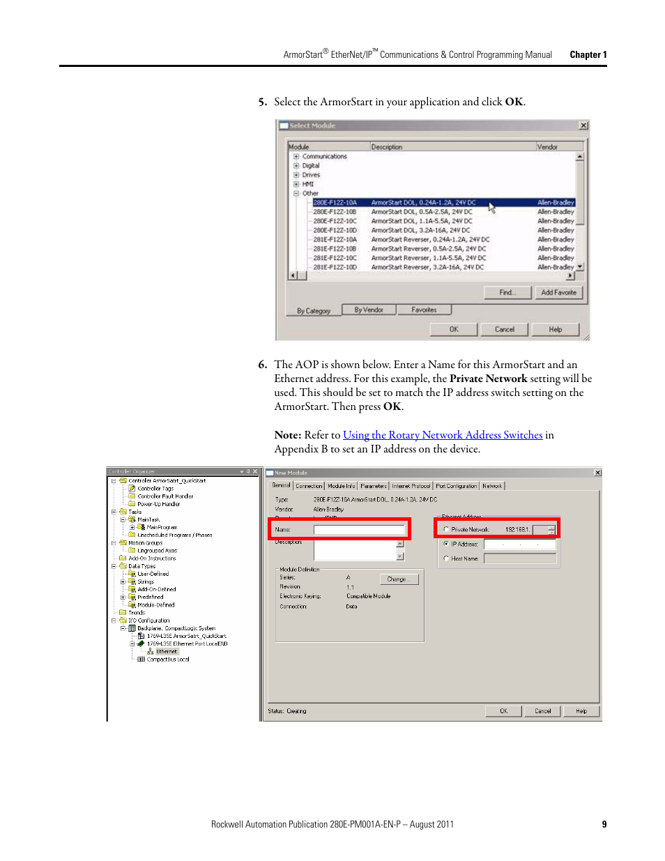 Rockwell Automation 284E ArmorStart EtherNet IP Communications and Control Programming Manual User Manual | Page 9 / 90