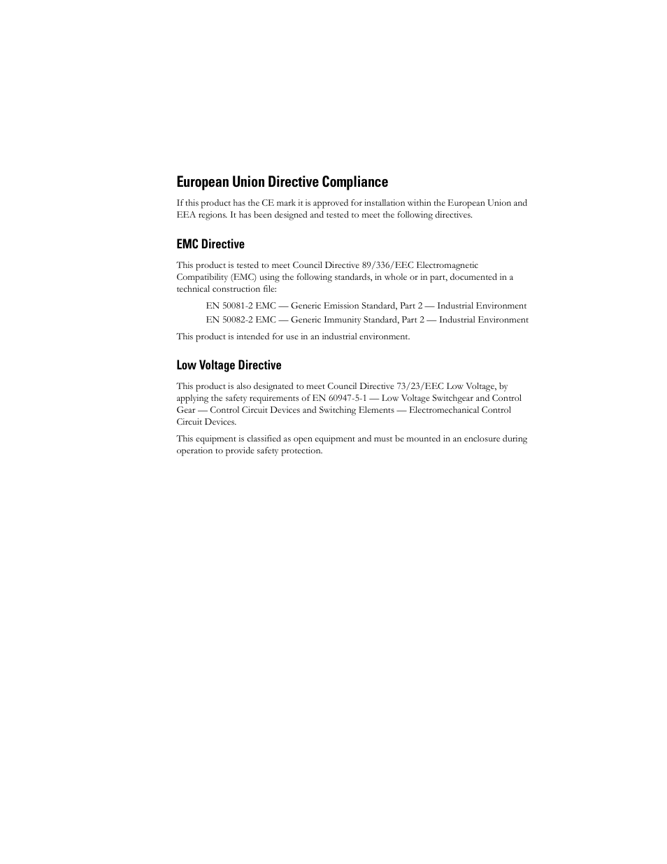 European union directive compliance, Emc directive, Low voltage directive | Rockwell Automation 198 Series C Modular DeviceNet Starter Auxiliary User Manual User Manual | Page 3 / 176