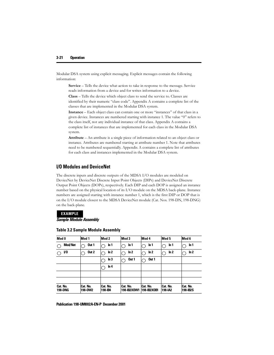 I/o modules and devicenet, I/o modules and devicenet -21 | Rockwell Automation 198 Series C Modular DeviceNet Starter Auxiliary User Manual User Manual | Page 42 / 176
