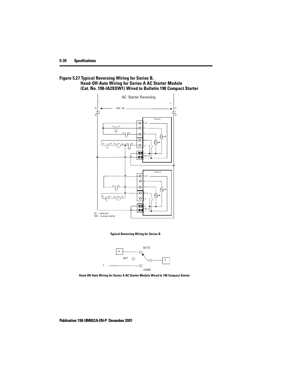 Ac starter reversing | Rockwell Automation 198 Series C Modular DeviceNet Starter Auxiliary User Manual User Manual | Page 98 / 176