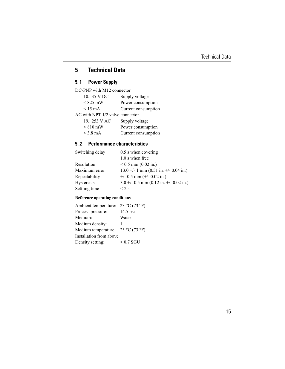 5technical data | Rockwell Automation 840E Solid-State Level Sensors User Manual | Page 17 / 20
